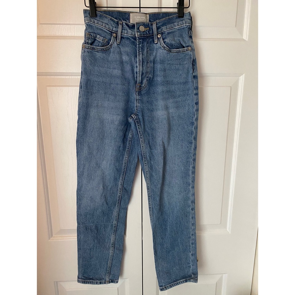 Everlane The Original Cheeky Jean Organic Cotton High Rise Blue Women's 24 Crop